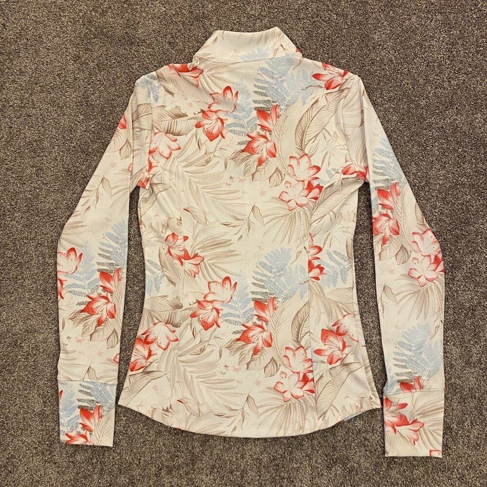 Tommy Bahama Everyday Active Women's 1/2 Zip Jacket Floral Pockets Size M NWT - Picture 7 of 13